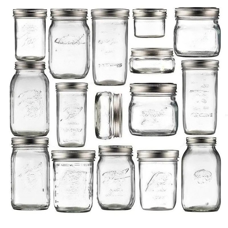 Meal Prep Jar Salad - 1PC Mason Jars met deksels, glazen
