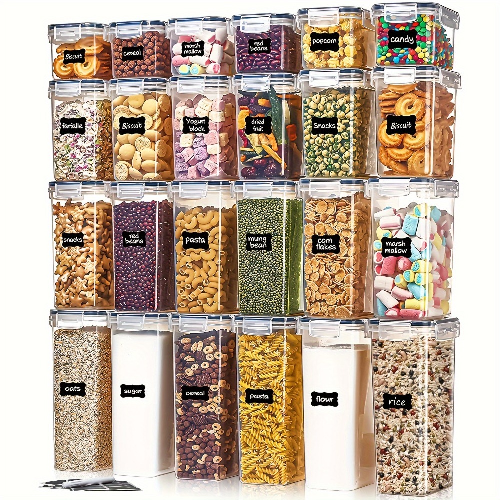 Meal Prep Containers Xl - 12-delige voedselbewaarcontainers met deksels, plastic keukenopbergers