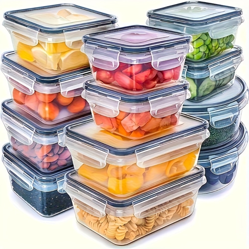 Meal Prep Containers Xl - 8-delige BPA-vrije luchtdichte voedselcontainers met vergrendelbare