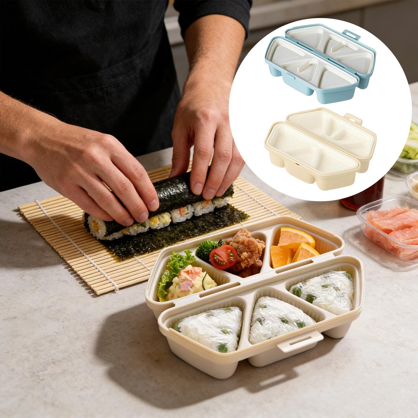 Meal Prep Onigiri - Sushi Mold Maker 6-holte Driehoek Rijst