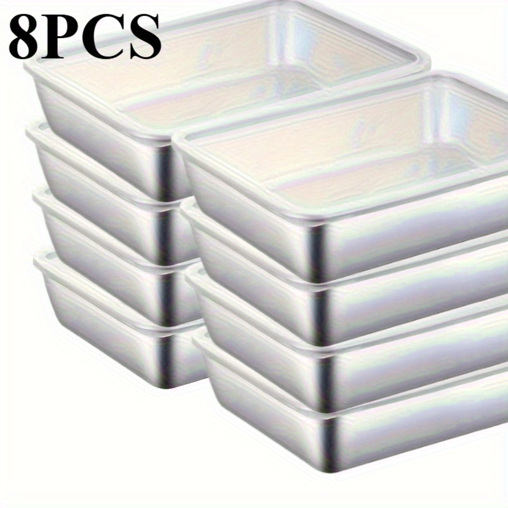 Meal Prep Containers Xl - 8-delige roestvrijstalen voedselcontainers, lekvrij stapelbaar voor