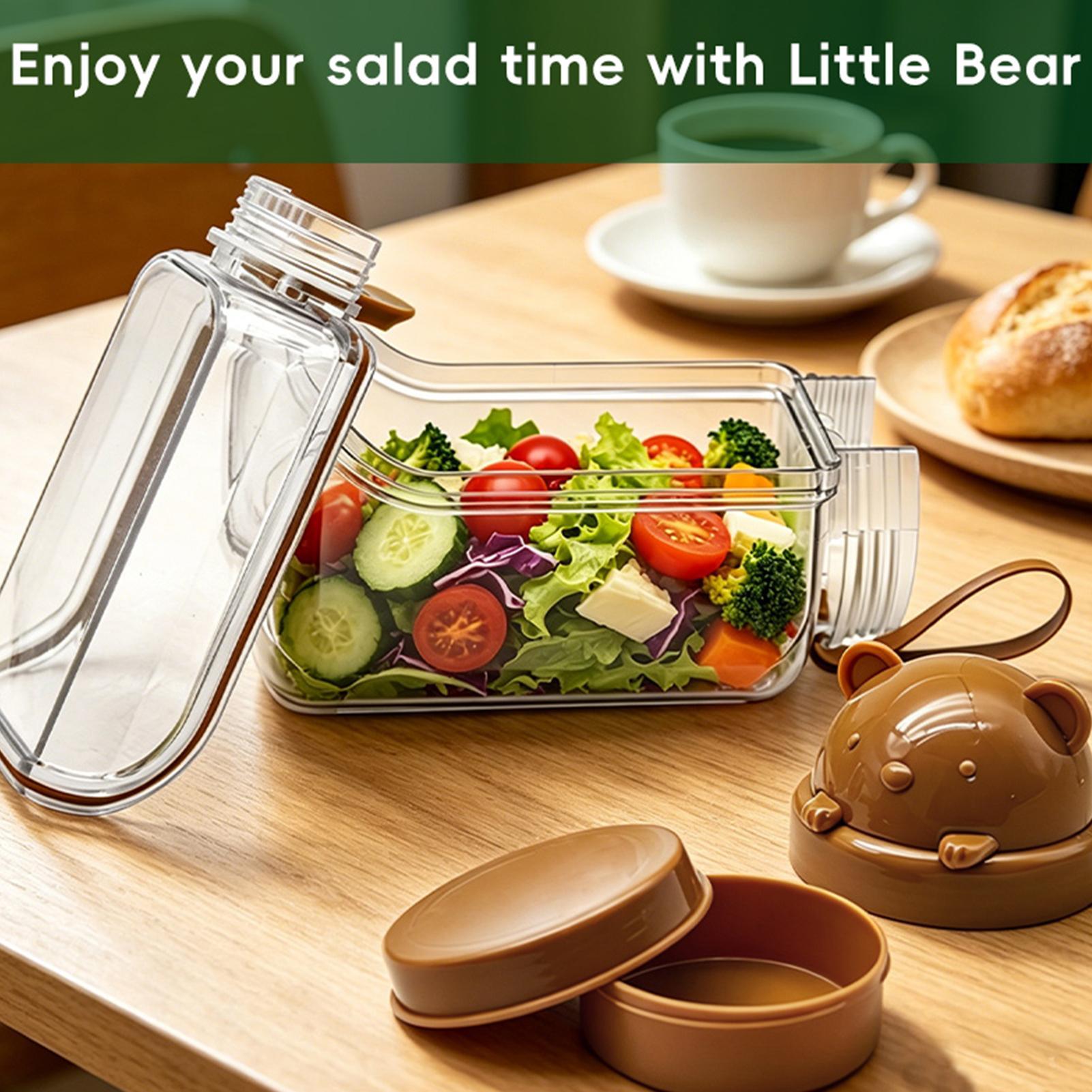 Meal Prep Jar Salad - Meal Prep-potten Draagbare lekvrije voedselcontainers Saladecontainer