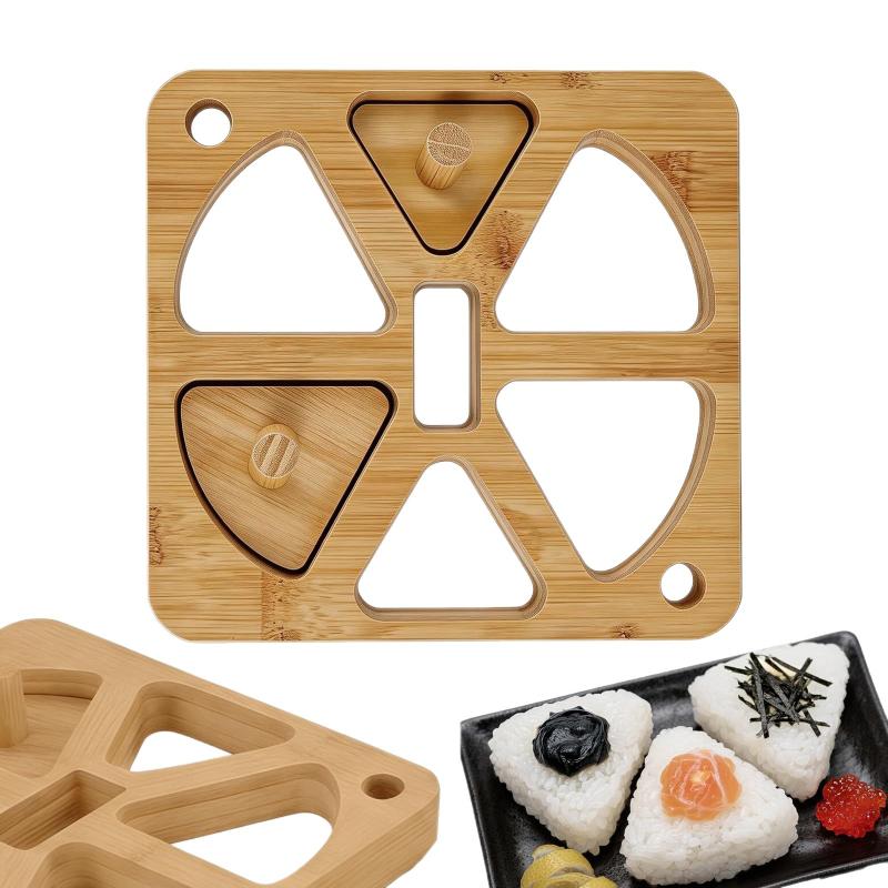 Meal Prep Onigiri - Houten Onigiri Rijstbalvorm 5 6 Gaten