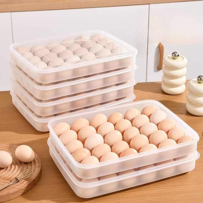 Meal Prep Containers Xl - Plastic eieropbergdoos met deksel voor koelkast