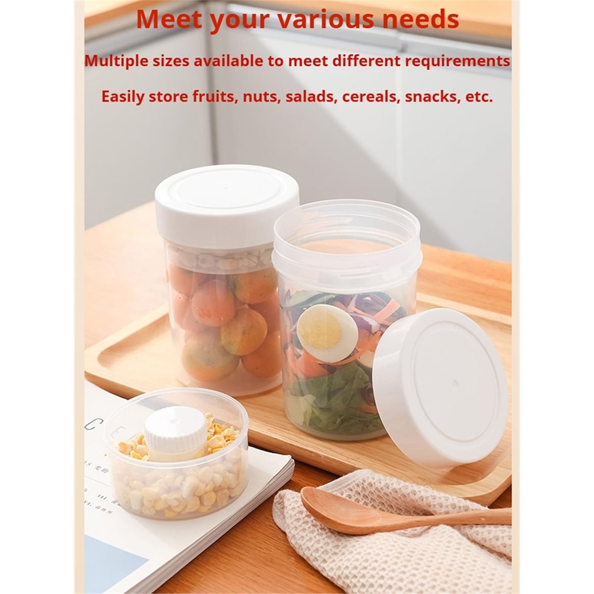 Lekvrije saladepotten - natte/ - Meal Prep Jar Salad recensie en prijs