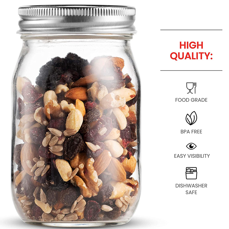 4 Stuks 450Ml Glas Gewone Mond - Meal Prep Jar Salad recensie en prijs