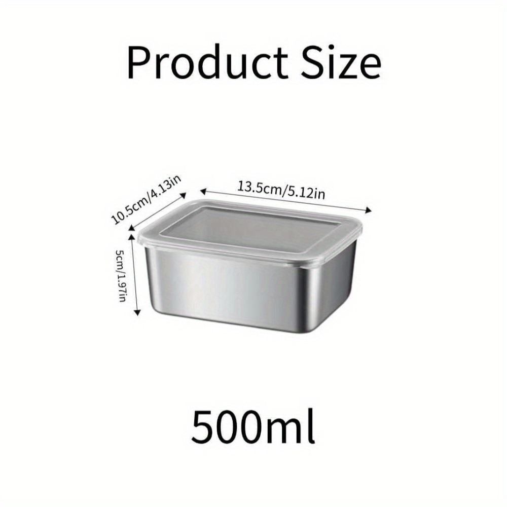 5-delige roestvrijstalen voeds - Meal Prep Containers Xl recensie en prijs