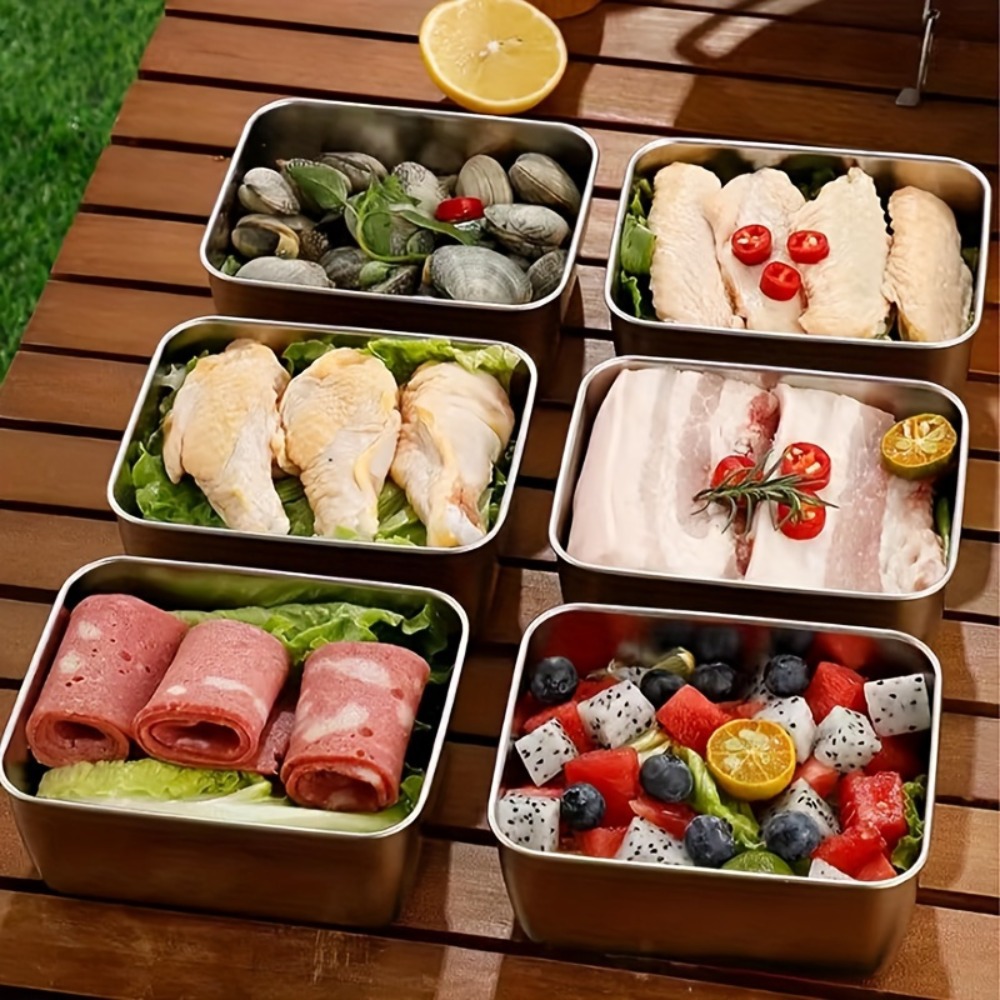 5-delige roestvrijstalen voeds - Meal Prep Containers Xl recensie en prijs