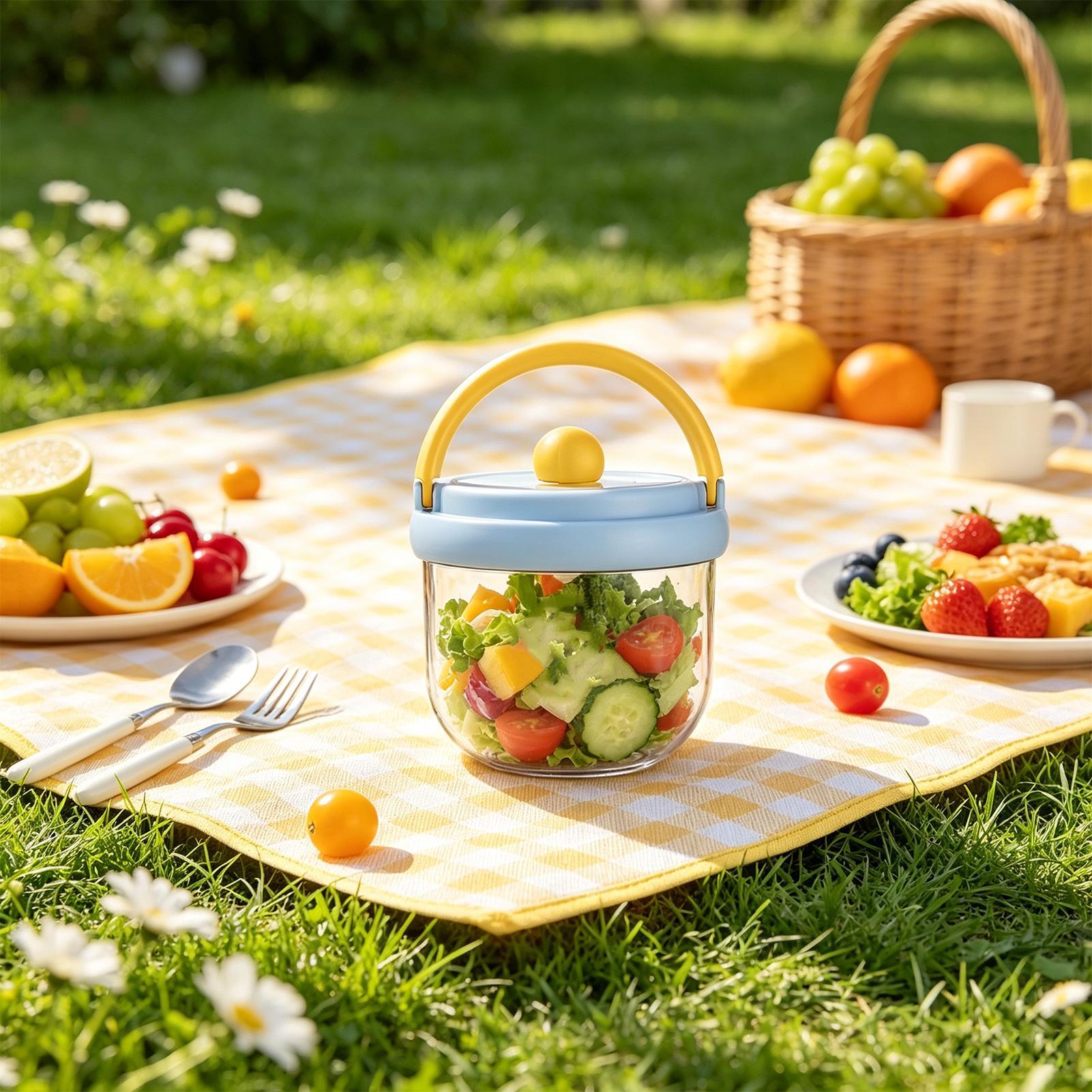 600ml Reissaladecontainer Lekv - Meal Prep Jar Salad recensie en prijs