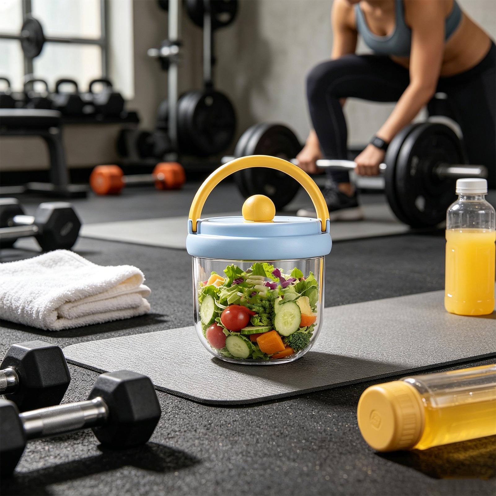 600ml Reissaladecontainer Lekv - Meal Prep Jar Salad recensie en prijs