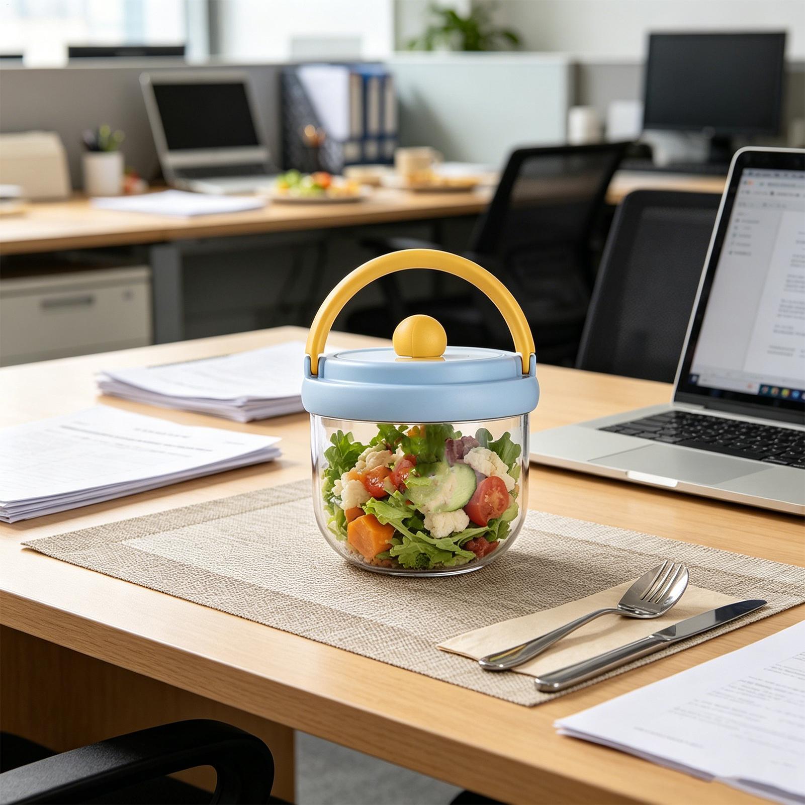 600ml Reissaladecontainer Lekv - Meal Prep Jar Salad recensie en prijs