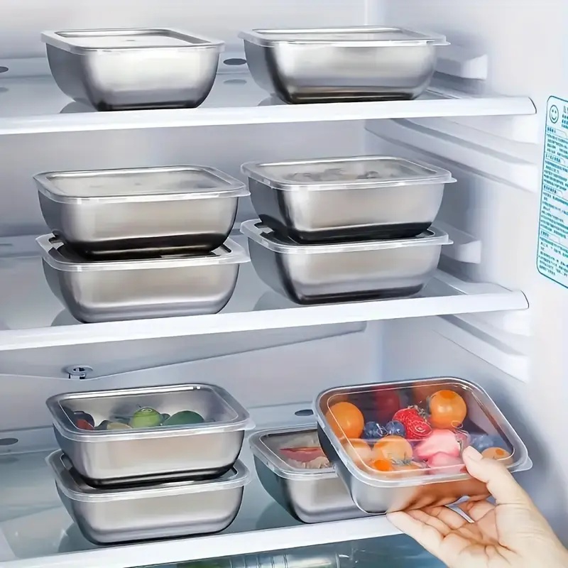 5 stuks roestvrijstalen voedse - Meal Prep Containers Xl recensie en prijs