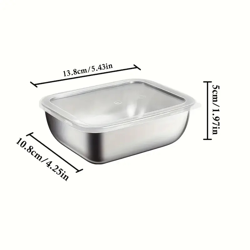 5 stuks roestvrijstalen voedse - Meal Prep Containers Xl recensie en prijs