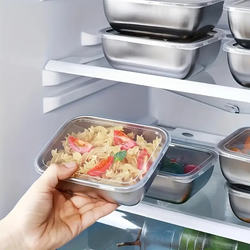 5 stuks roestvrijstalen voedse - Meal Prep Containers Xl recensie en prijs