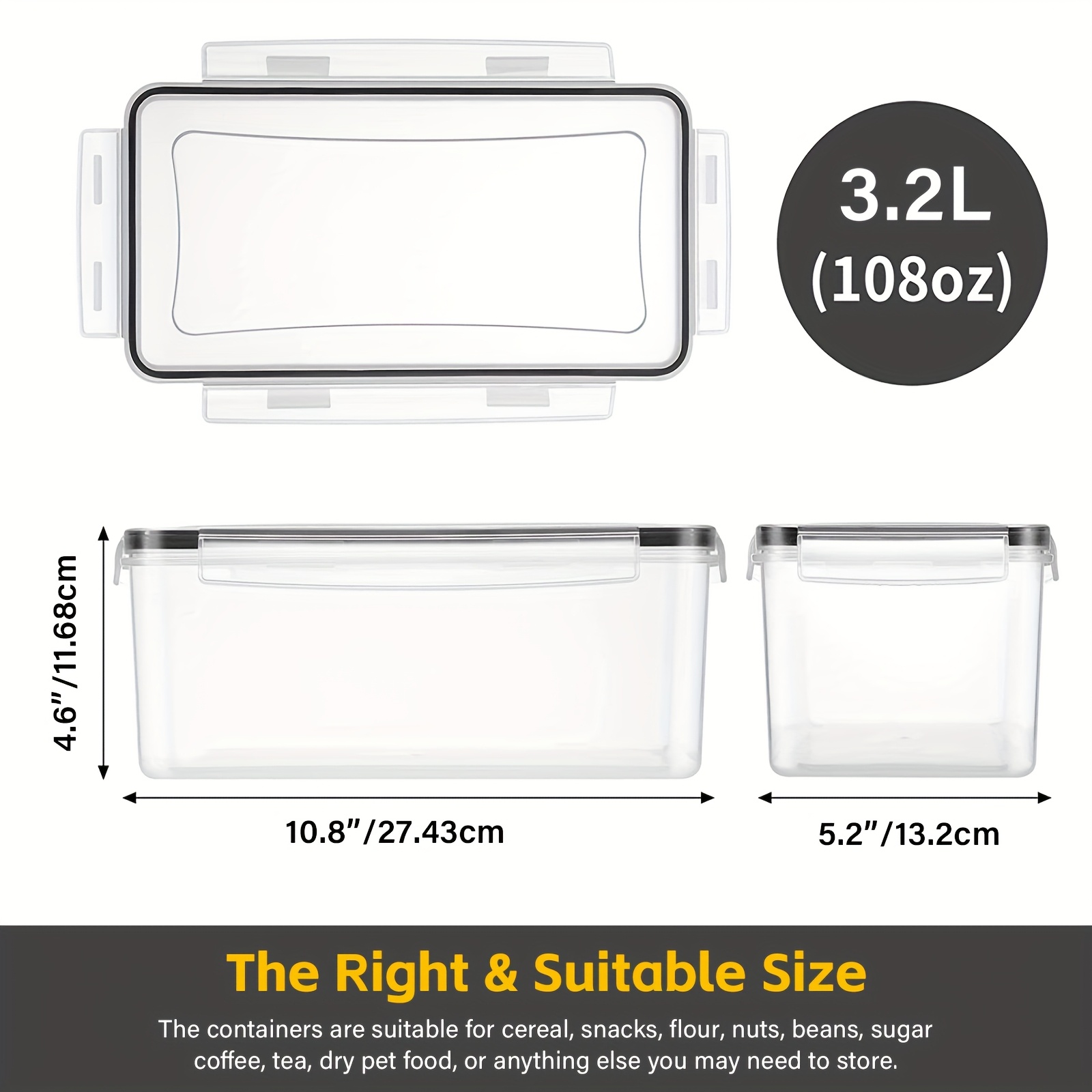 1/2/3/Sets Luchtdichte voedsel - Meal Prep Containers Xl recensie en prijs