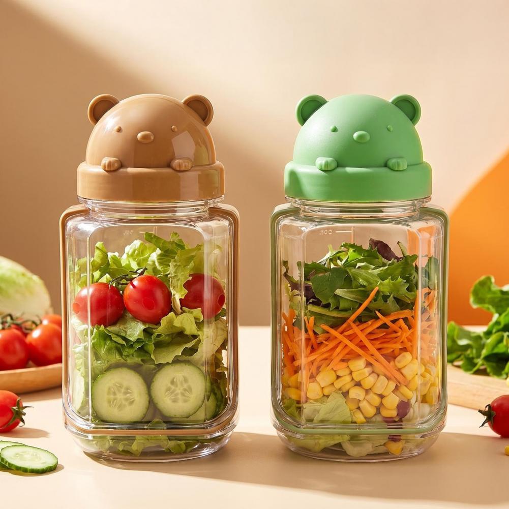 Upgrade verzegelde plastic sal - Meal Prep Jar Salad recensie en prijs