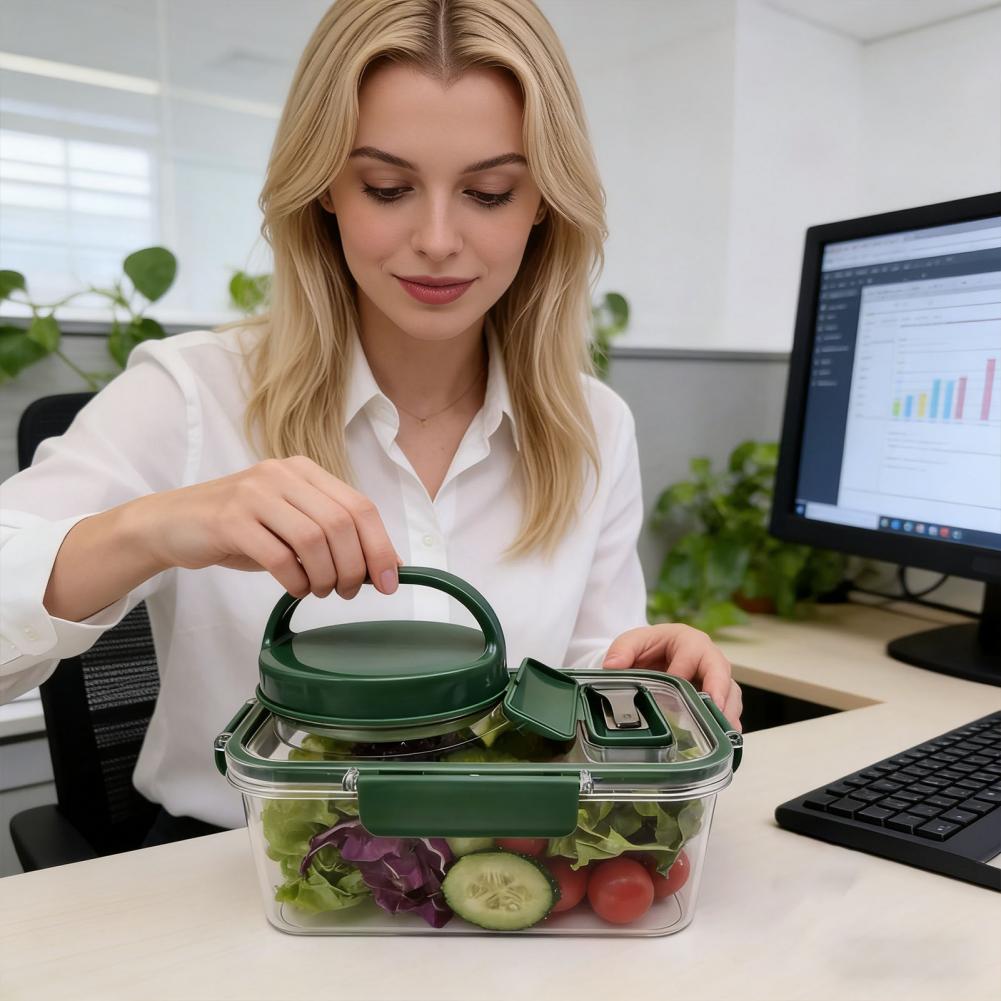 Saladecontainer met dressingbe - Meal Prep Jar Salad recensie en prijs
