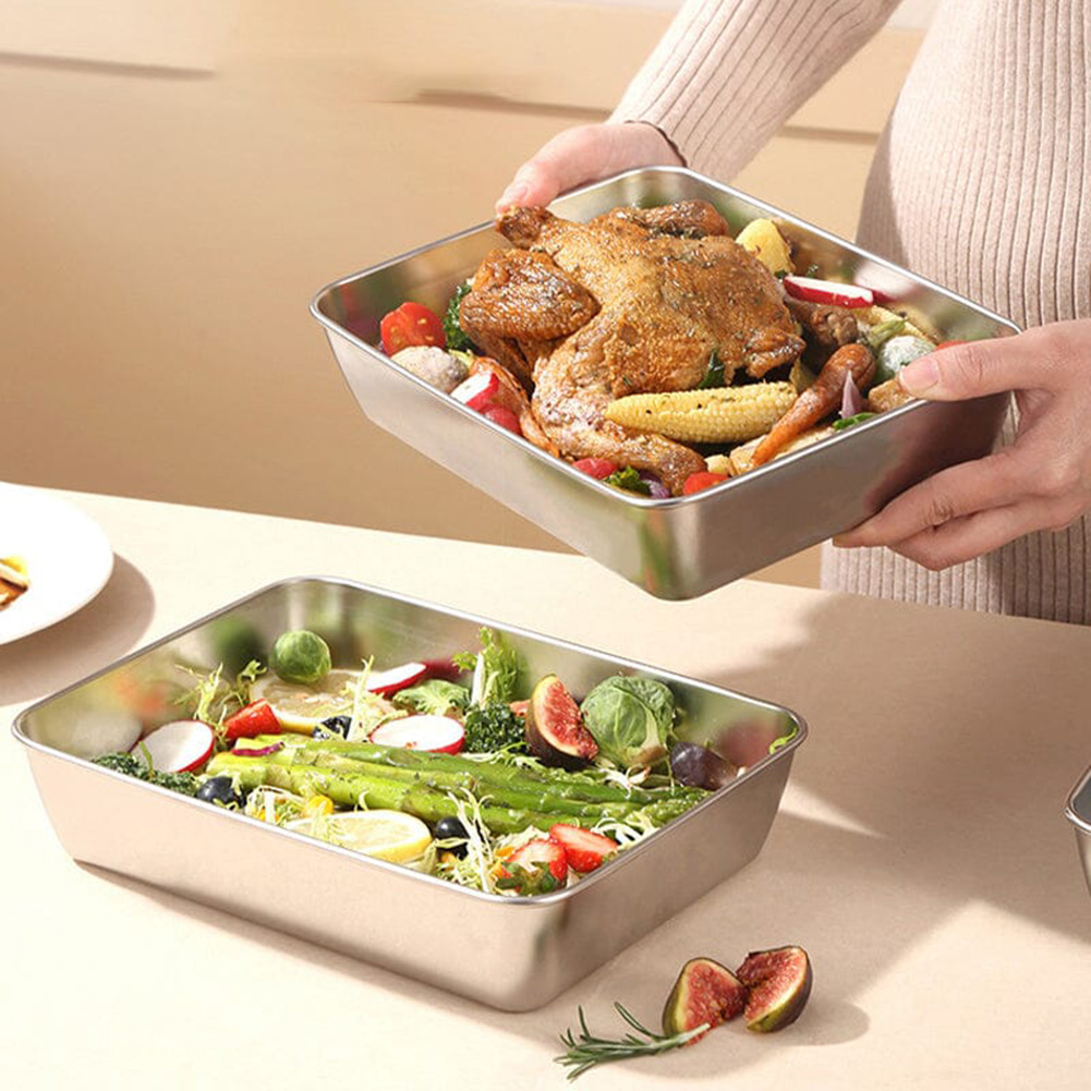 Roestvrijstalen vierkante plaa - Meal Prep Containers Xl recensie en prijs
