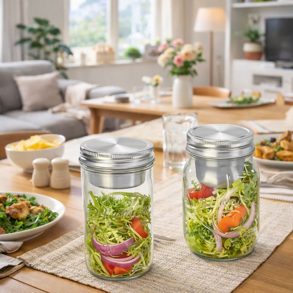16/24 Oz Salade Glazen Potten  - Meal Prep Jar Salad recensie en prijs