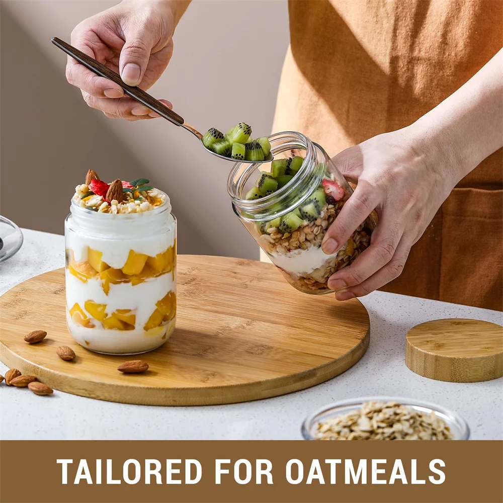 Ja, 4-pack 16oz Overnight Oats - Meal Prep Jar Salad recensie en prijs