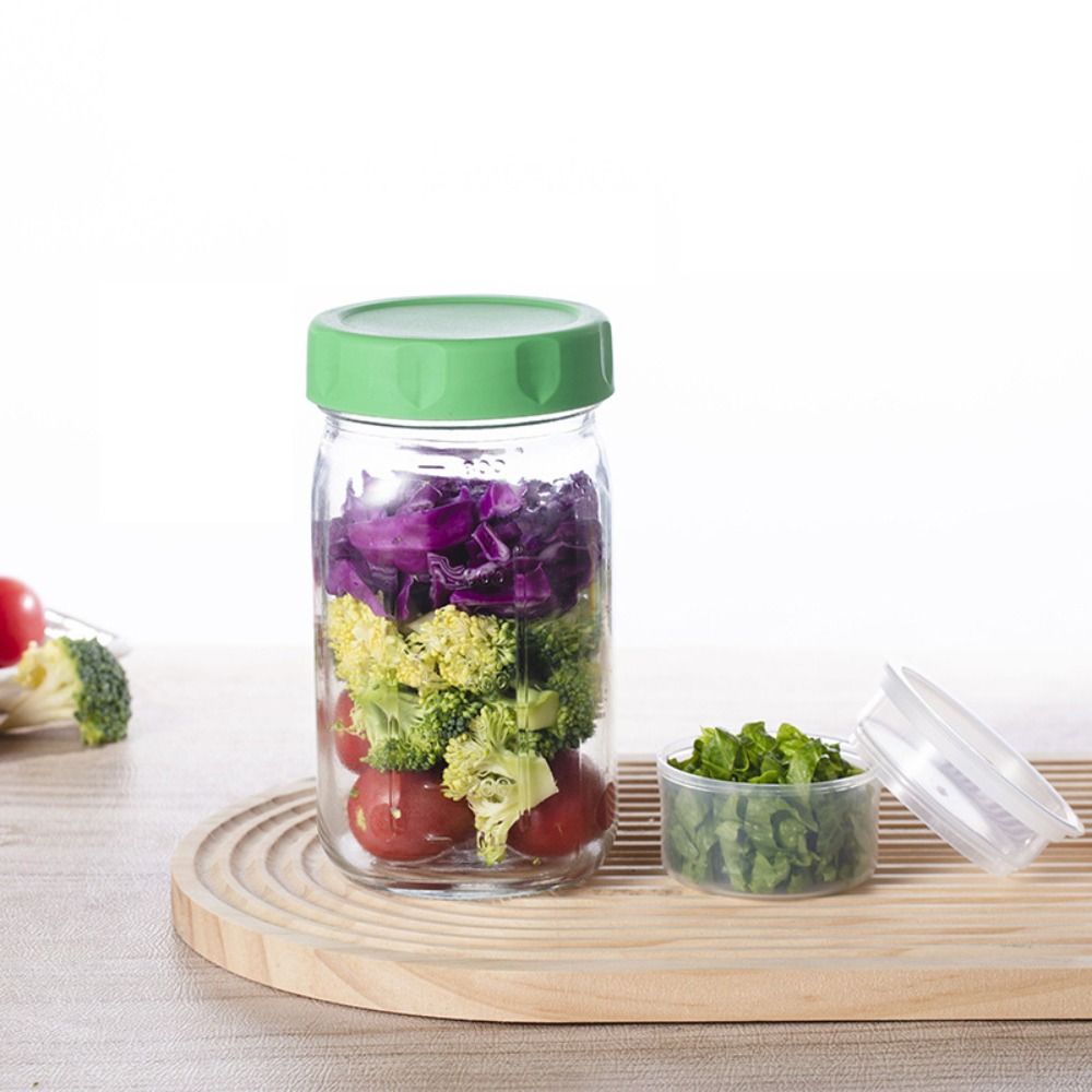 4-pack glazen saladepotten van - Meal Prep Jar Salad recensie en prijs