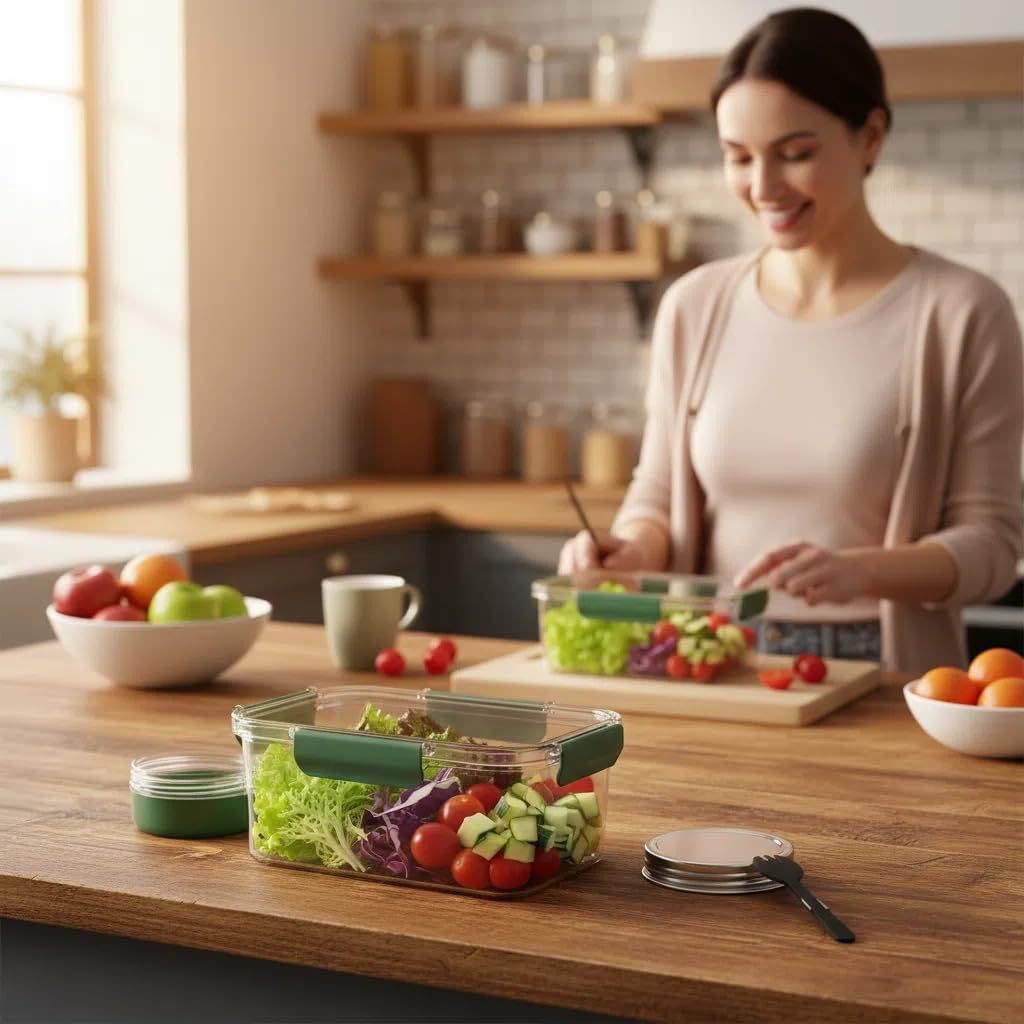 Solar Pod Jar Voedselopslagcon - Meal Prep Jar Salad recensie en prijs