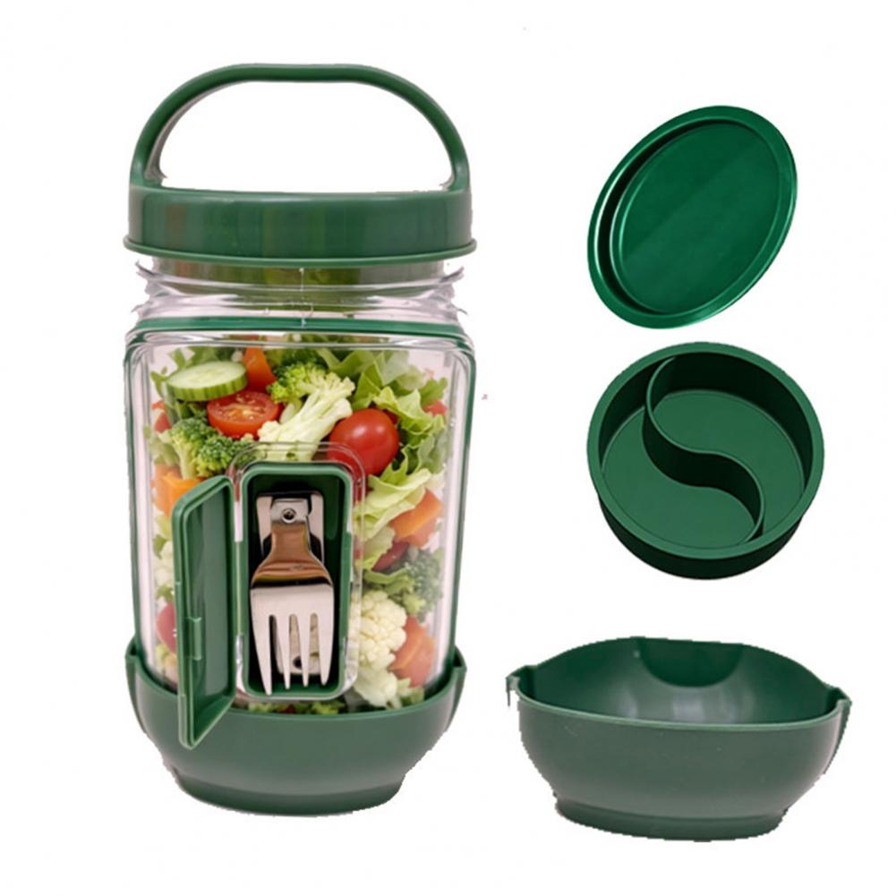Lekvrije saladepot met zijopen - Meal Prep Jar Salad recensie en prijs