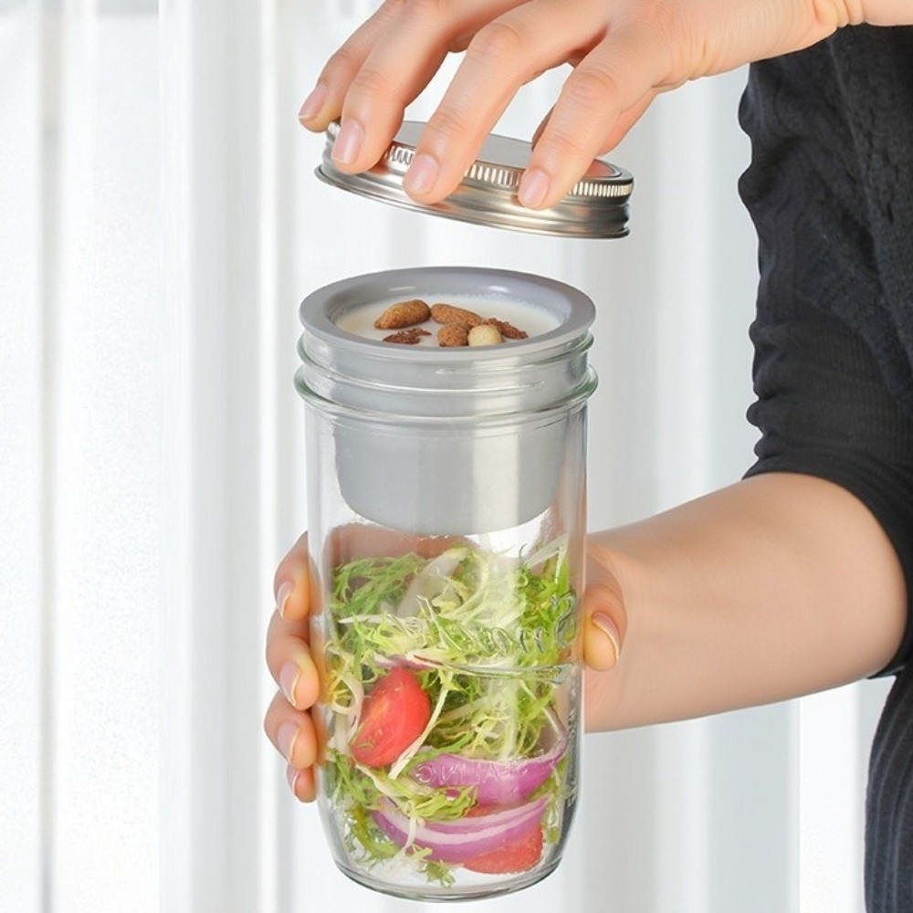 16/24 oz Salade Glazen Potten  - Meal Prep Jar Salad recensie en prijs