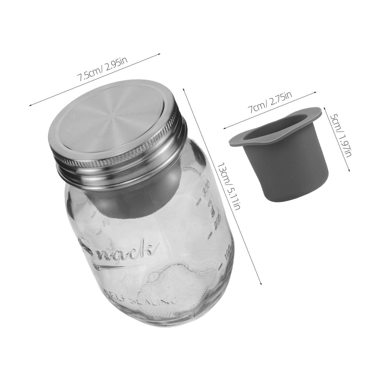 16oz glazen salade voorbereidi - Meal Prep Jar Salad recensie en prijs