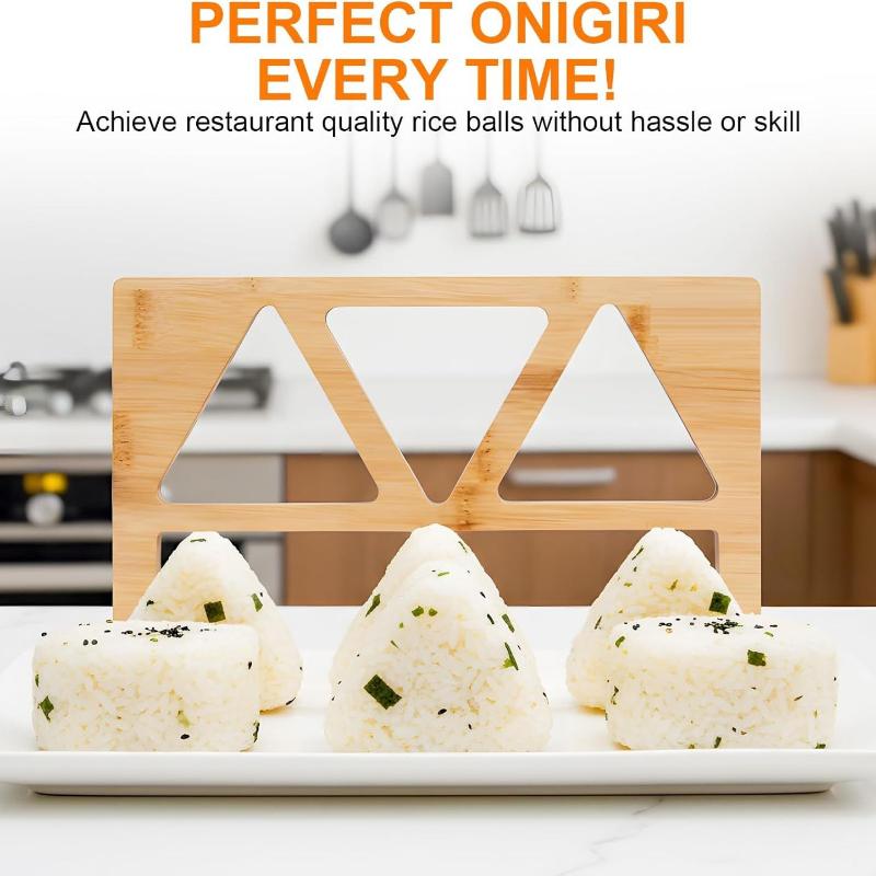 Houten Onigiri Rijstbalvorm 5  - Meal Prep Onigiri recensie en prijs