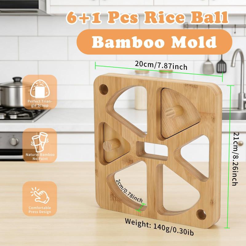 Houten Onigiri Rijstbalvorm 5  - Meal Prep Onigiri recensie en prijs