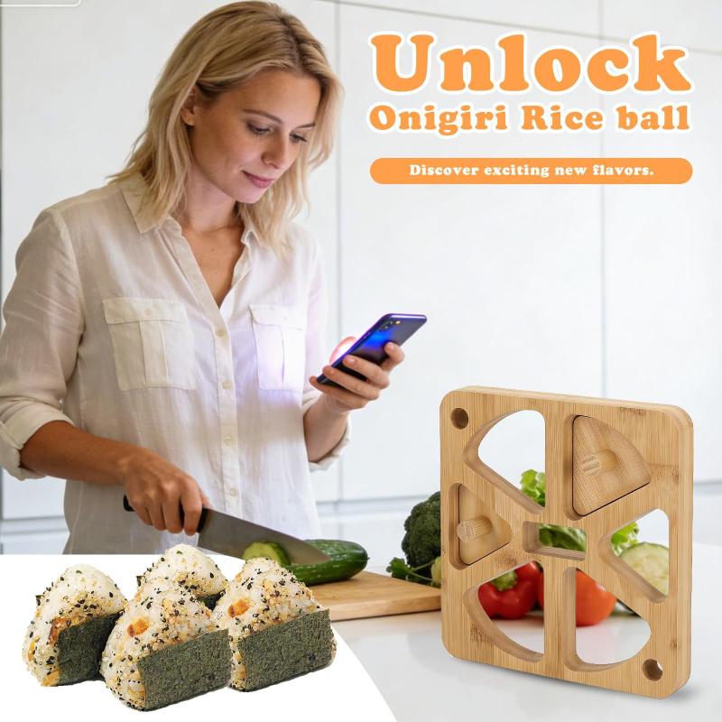 Houten Onigiri Rijstbalvorm 5  - Meal Prep Onigiri recensie en prijs